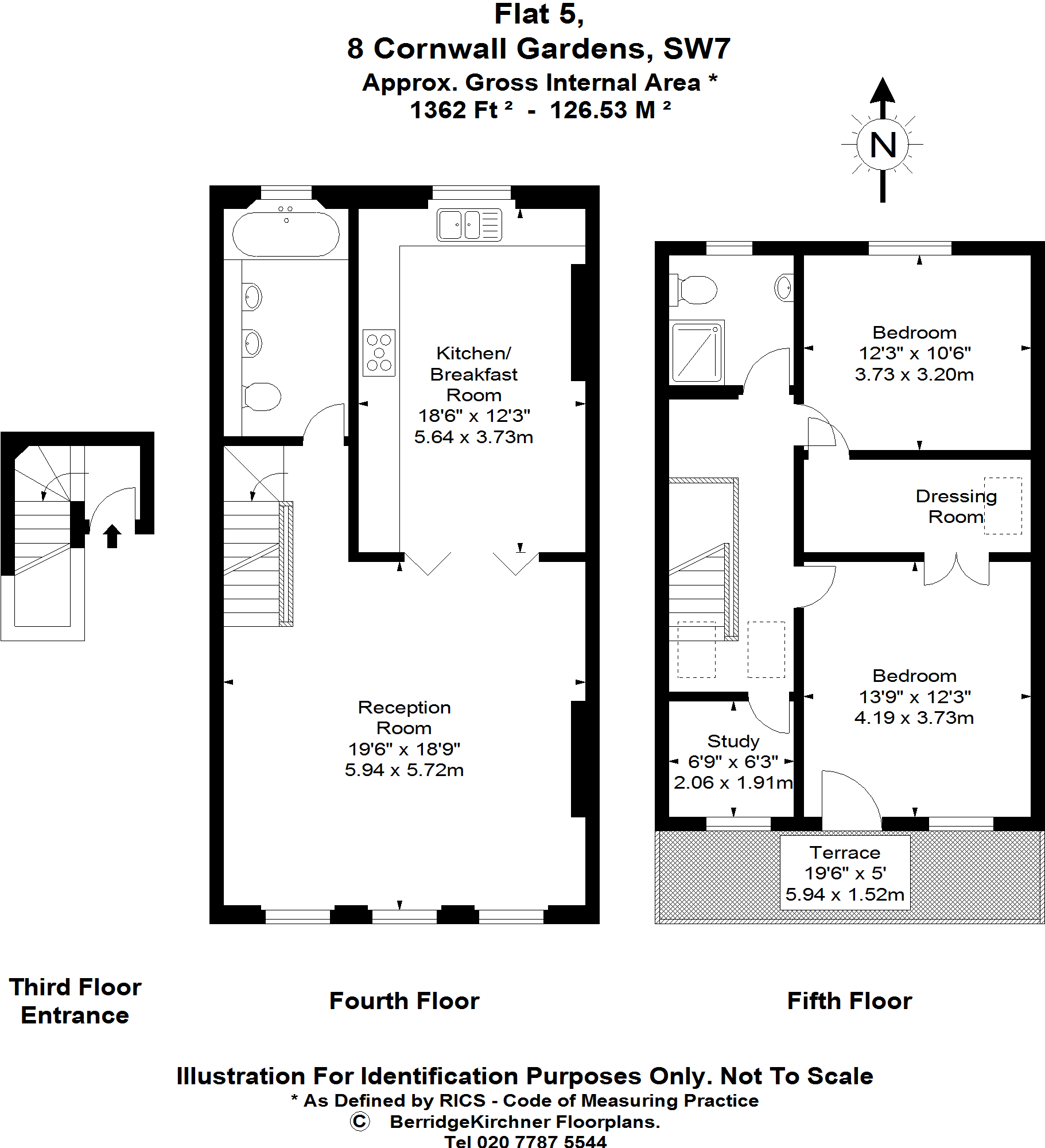 Floorplans For Cornwall Gardens, SW7