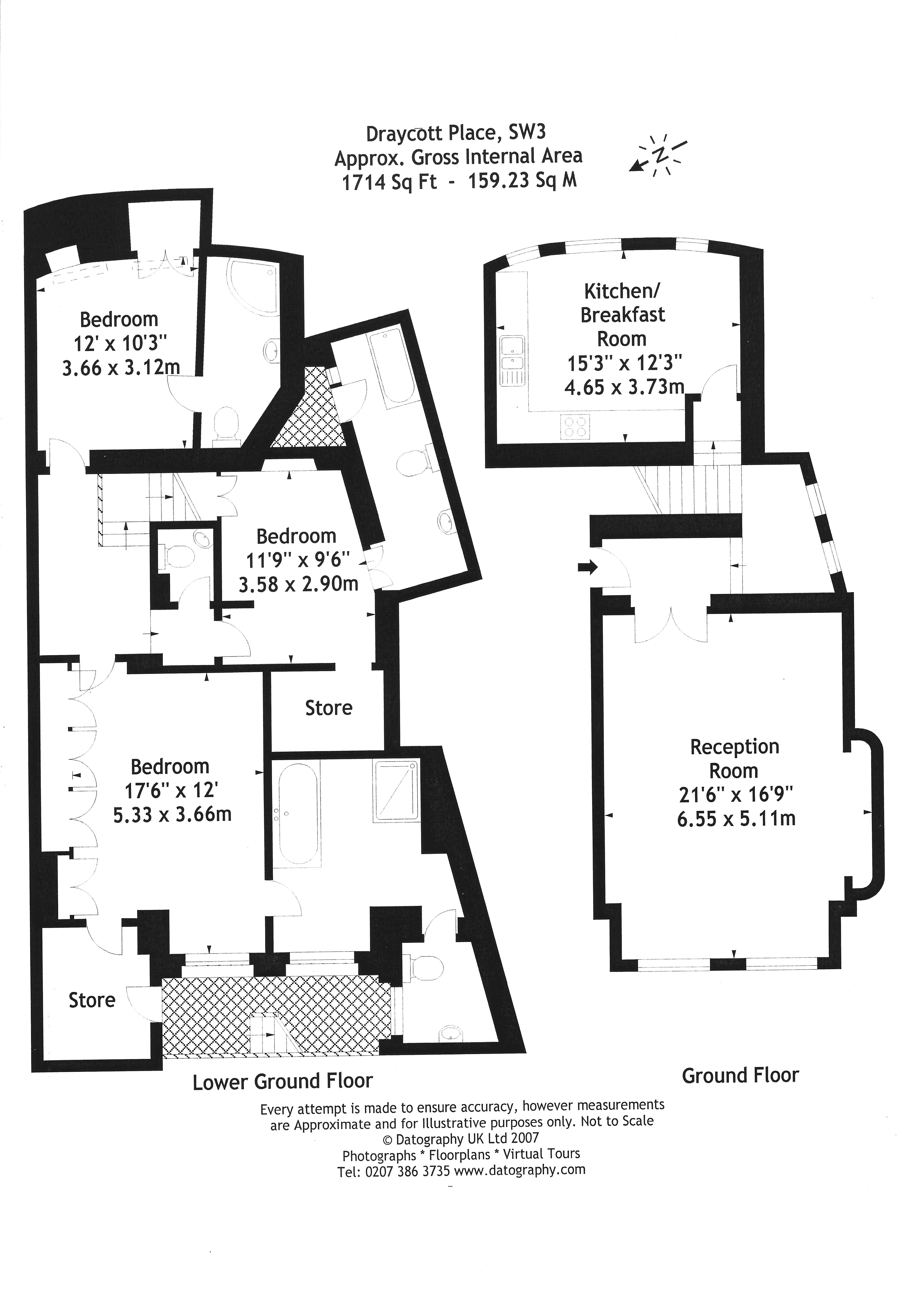 Floorplans For Draycott Place, Chelsea
