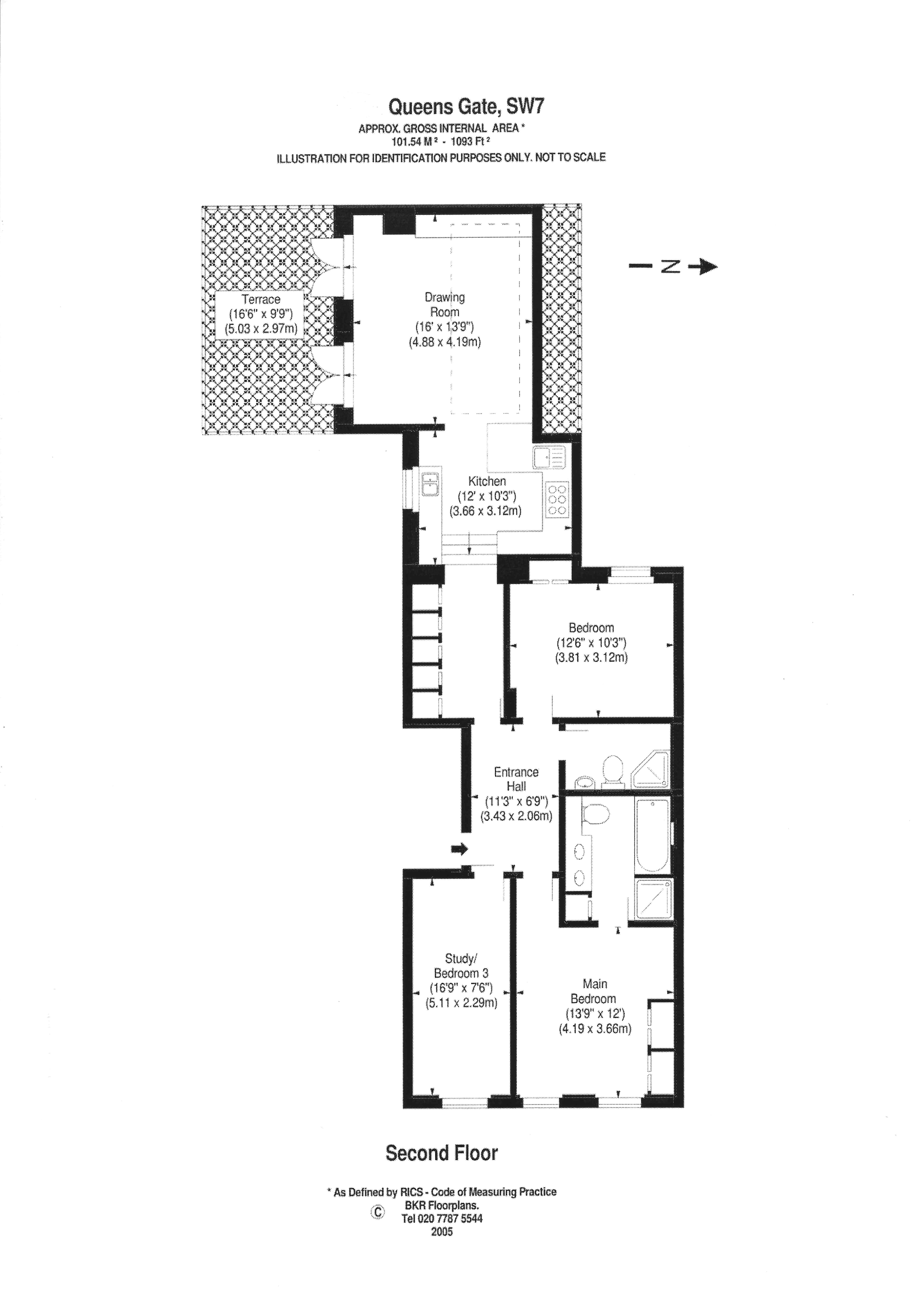 Floorplans For Queen's Gate, South Kensington