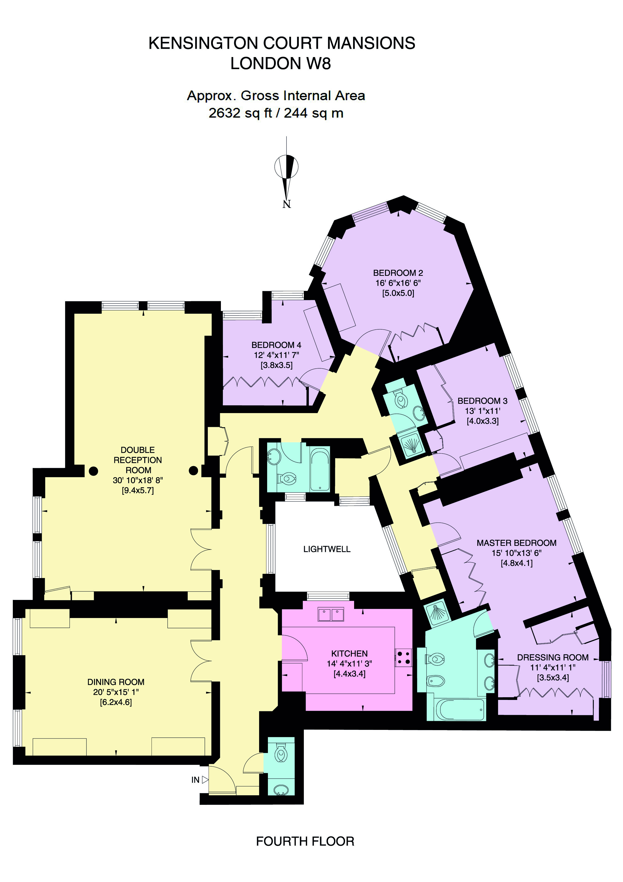 Floorplans For Kensington Court Mansions, Kensington