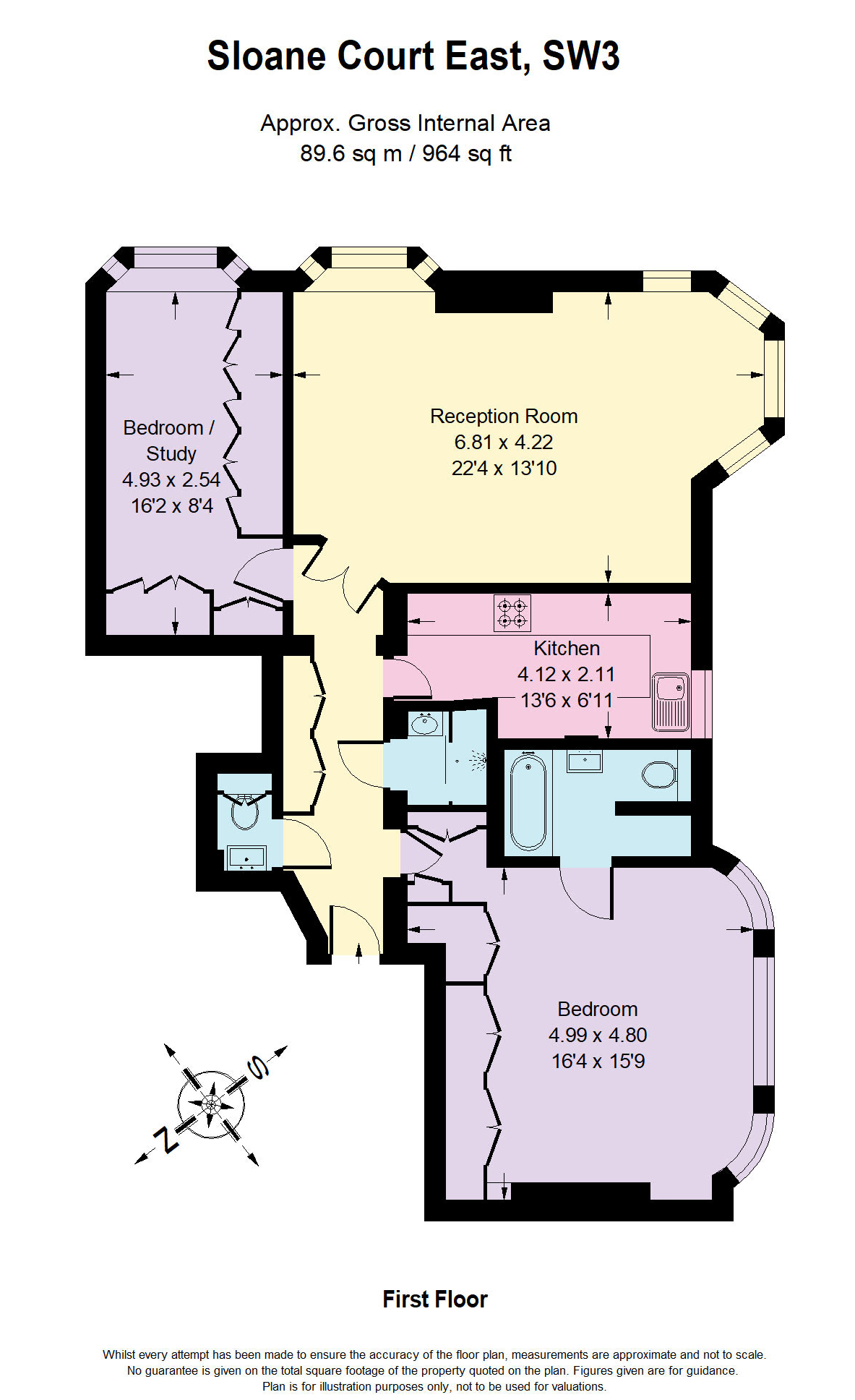 Floorplans For Sloane Court East, Chelsea