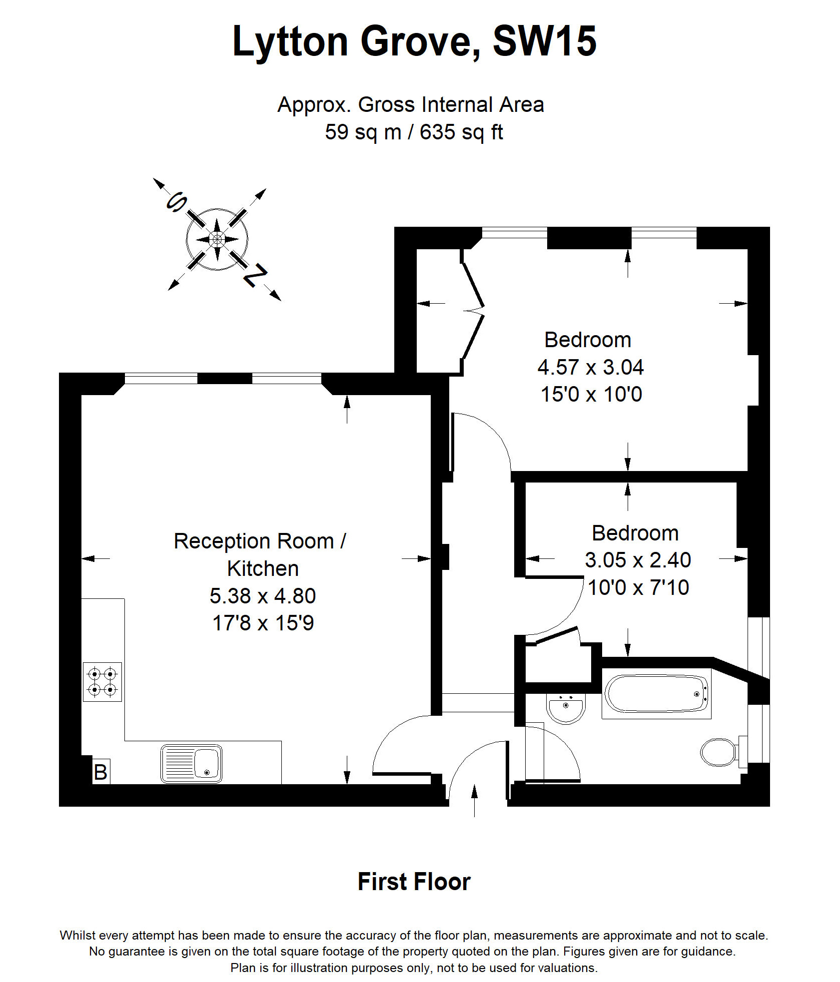 Floorplans For Lytton Grove, London