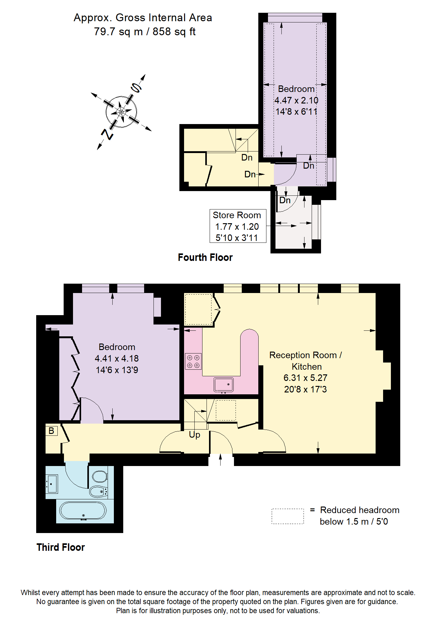 Floorplans For Harrington Gardens, South Kensington