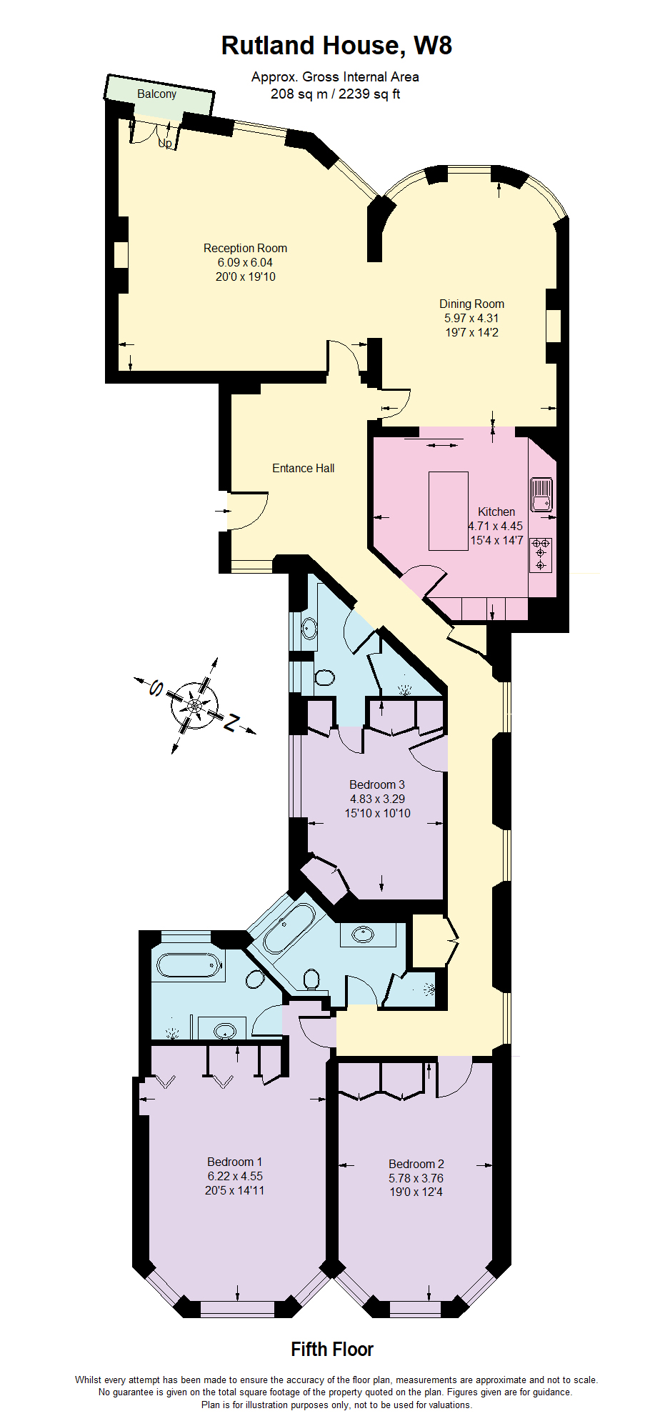 Floorplans For Marloes Road, Kensington