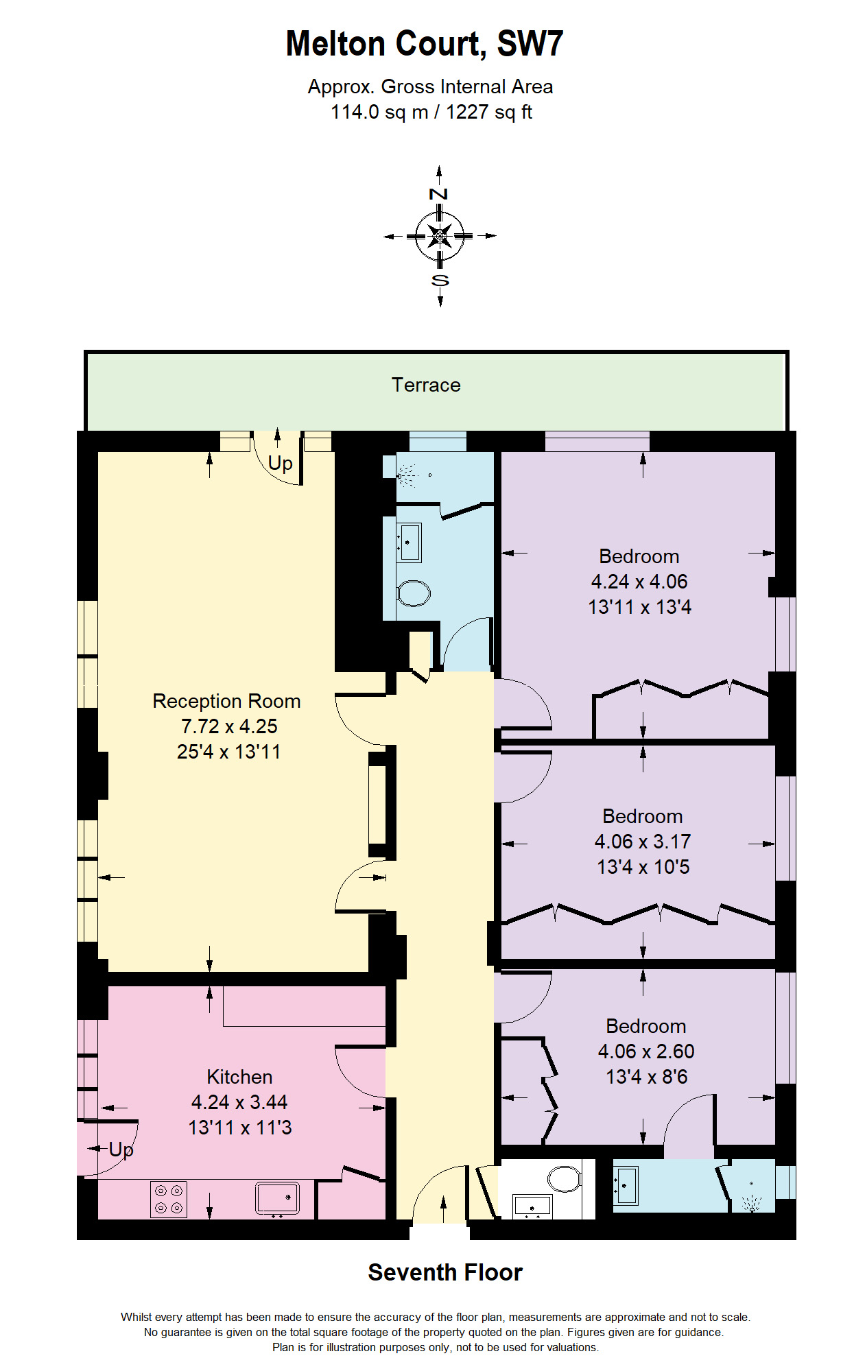 Floorplans For Onslow Crescent, South Kensington