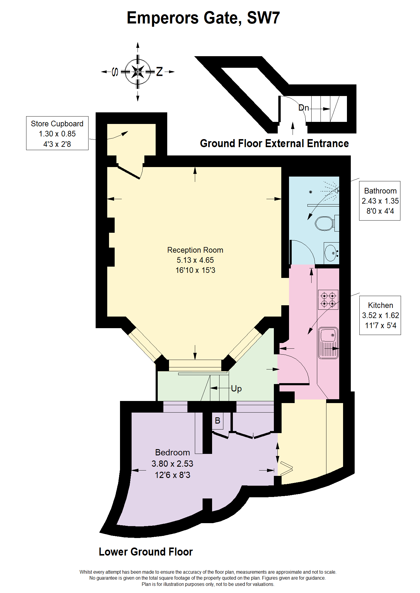 Floorplans For Emperors Gate, South Kensington