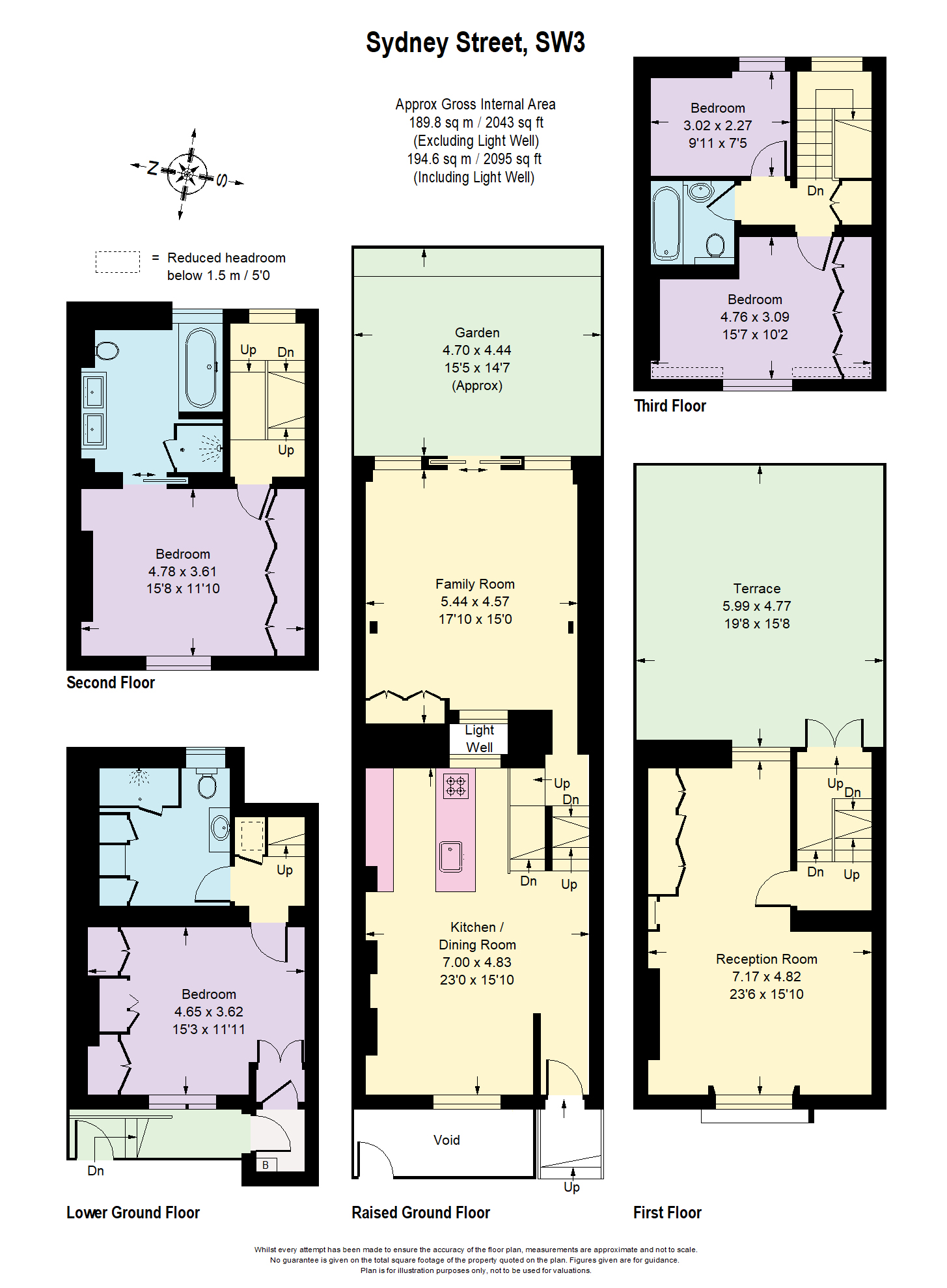 Floorplans For Sydney Street, Chelsea