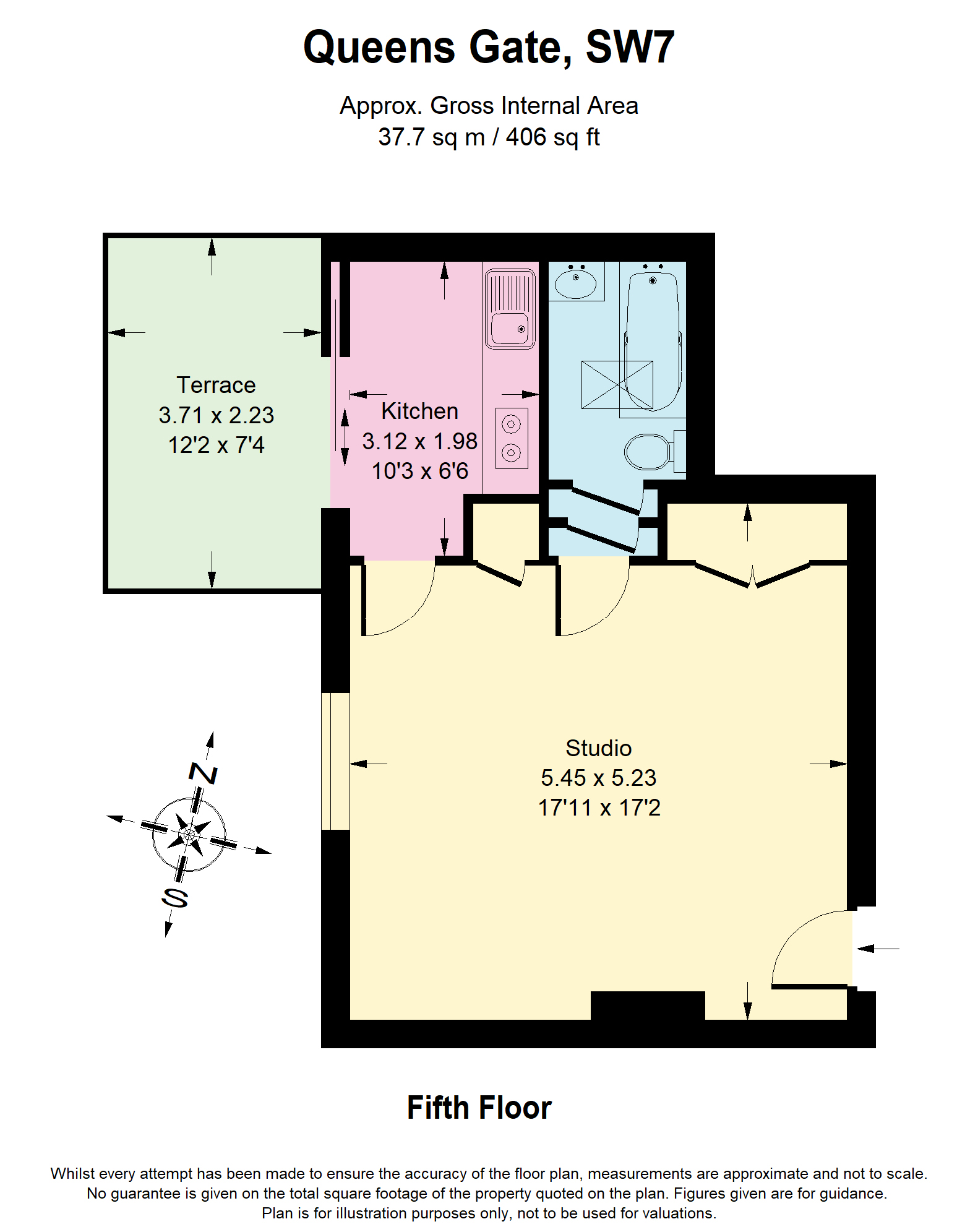 Floorplans For Queen's Gate, South Kensington