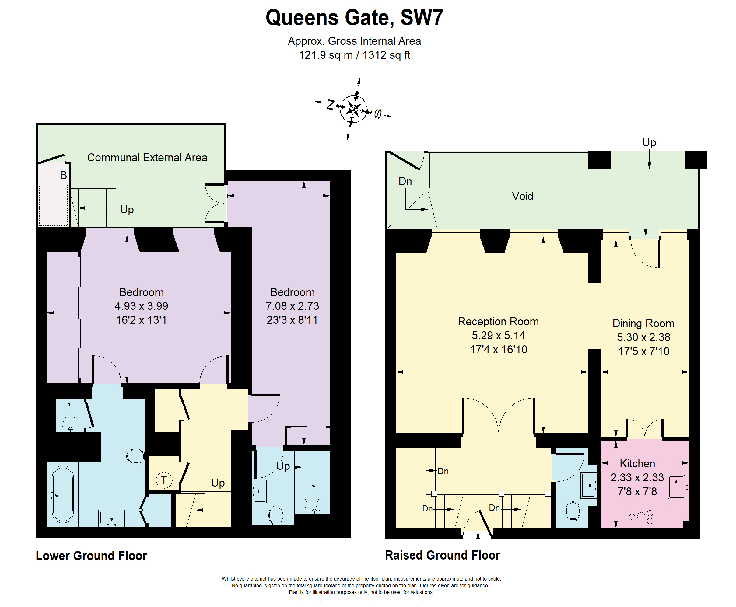 Floorplans For Queen's Gate, South Kensington