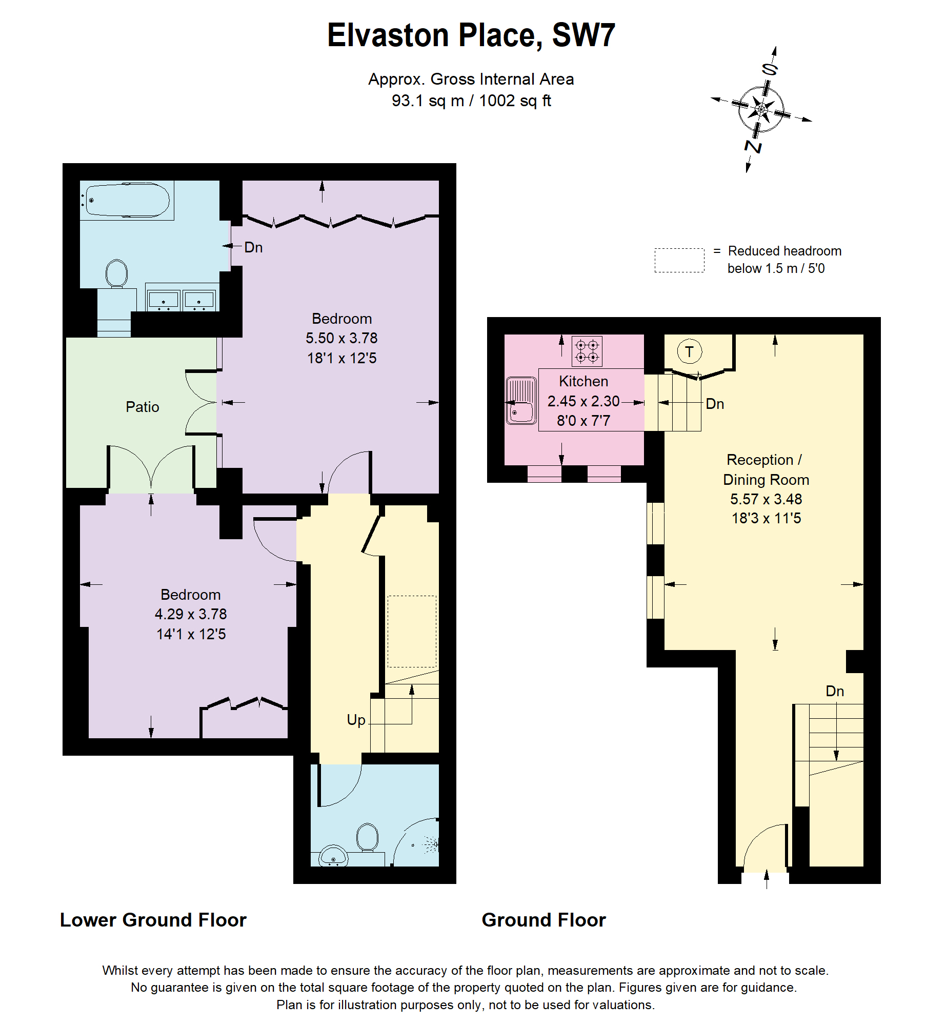 Floorplans For Elvaston Place, South Kensington