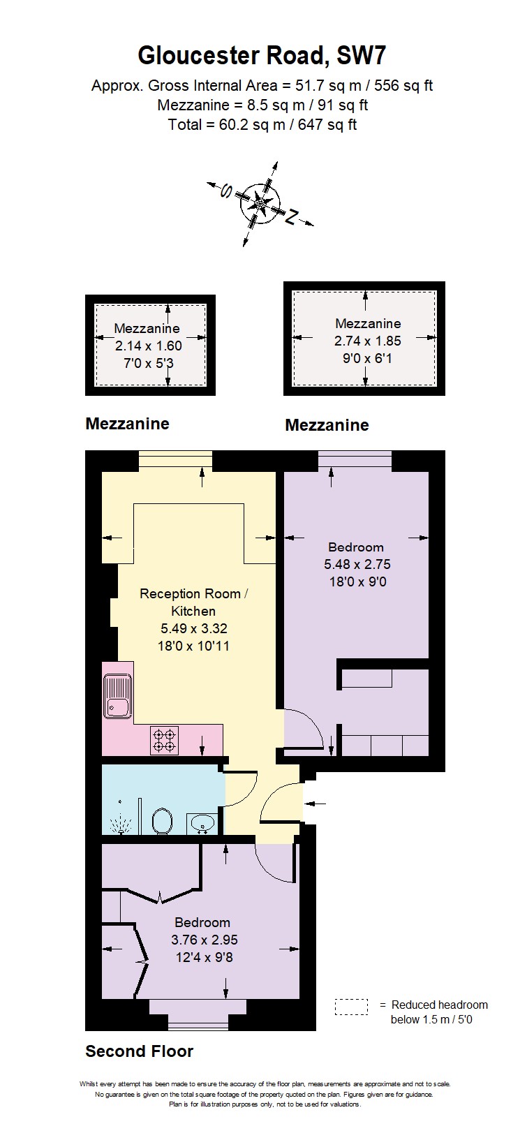 Floorplans For Gloucester Road, South Kensington