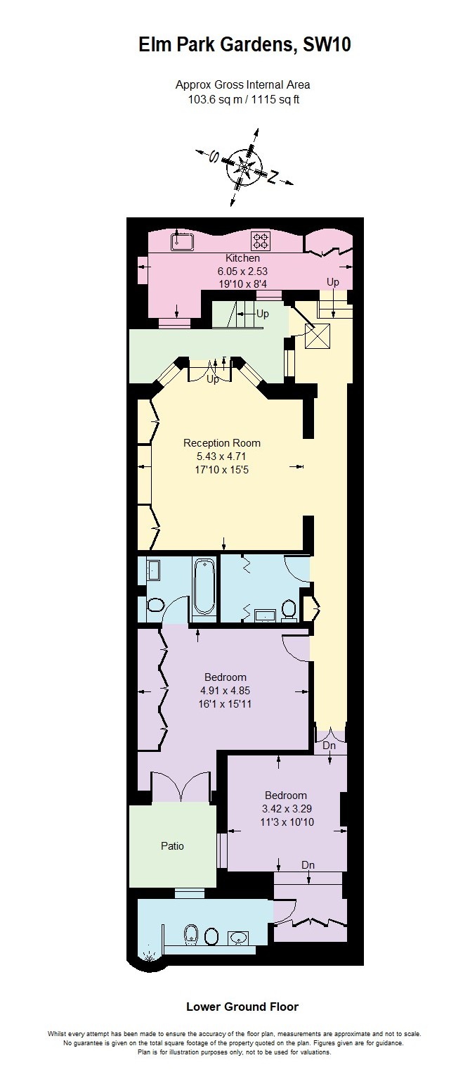 Floorplans For Elm Park Gardens, Chelsea