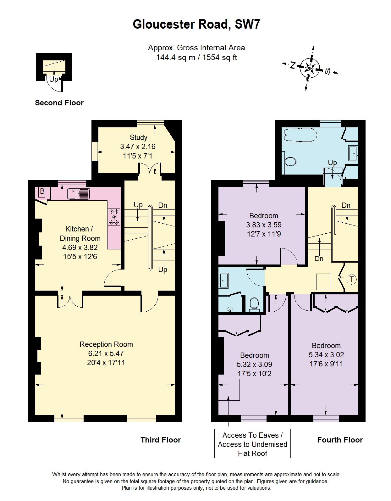 Floorplans For Gloucester Road, South Kensington