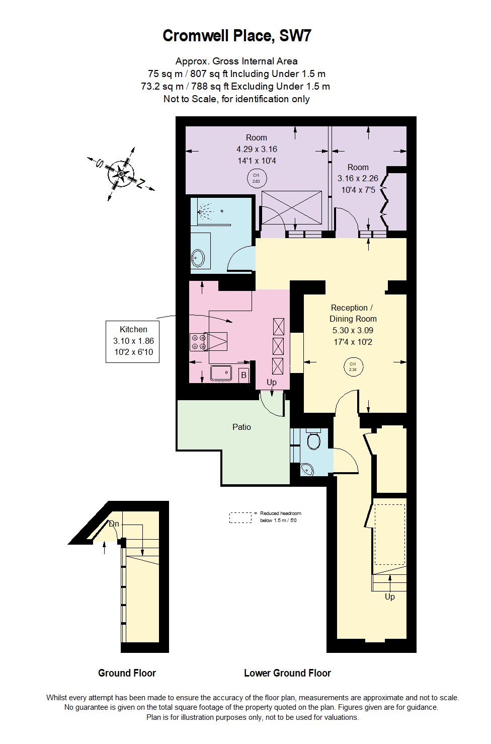 Floorplans For Cromwell Place, South Kensington