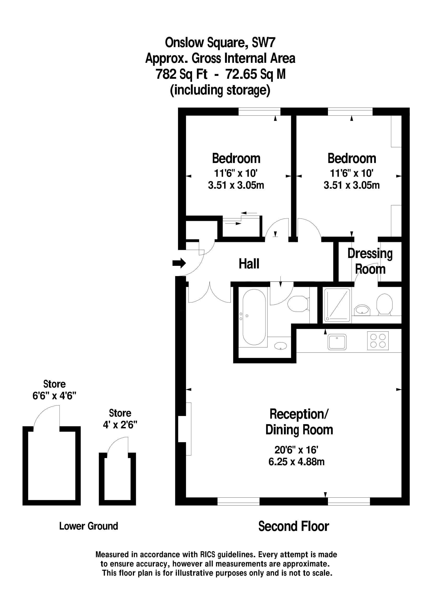 Floorplans For Onslow Square, SW7