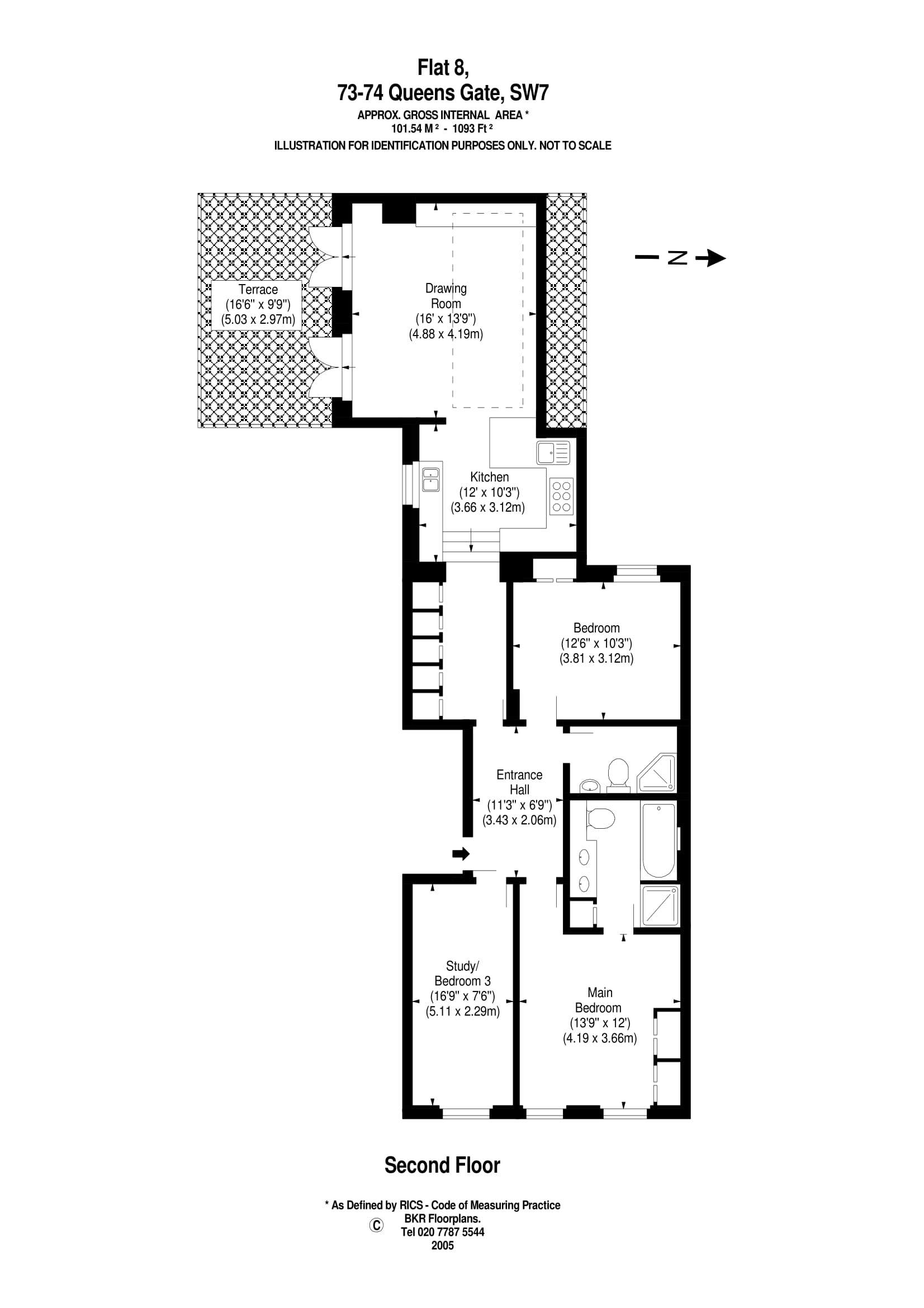 Floorplans For Queen's Gate, South Kensington