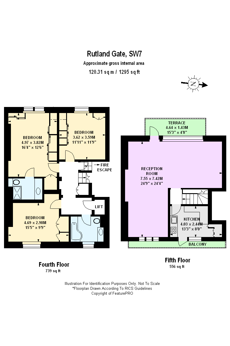 Floorplans For Rutland Gate, London