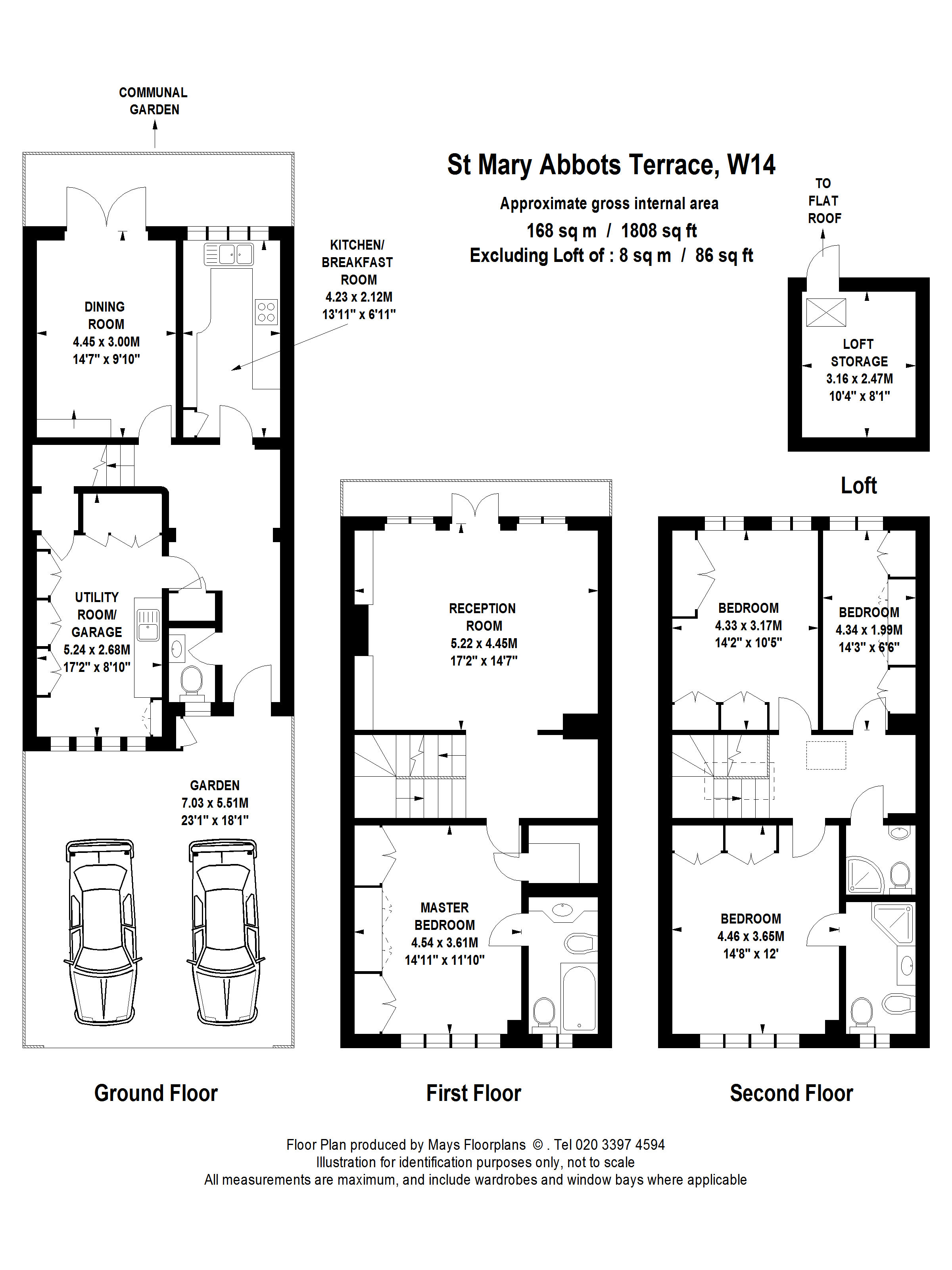 Floorplans For St. Mary Abbots Terrace, Kensington