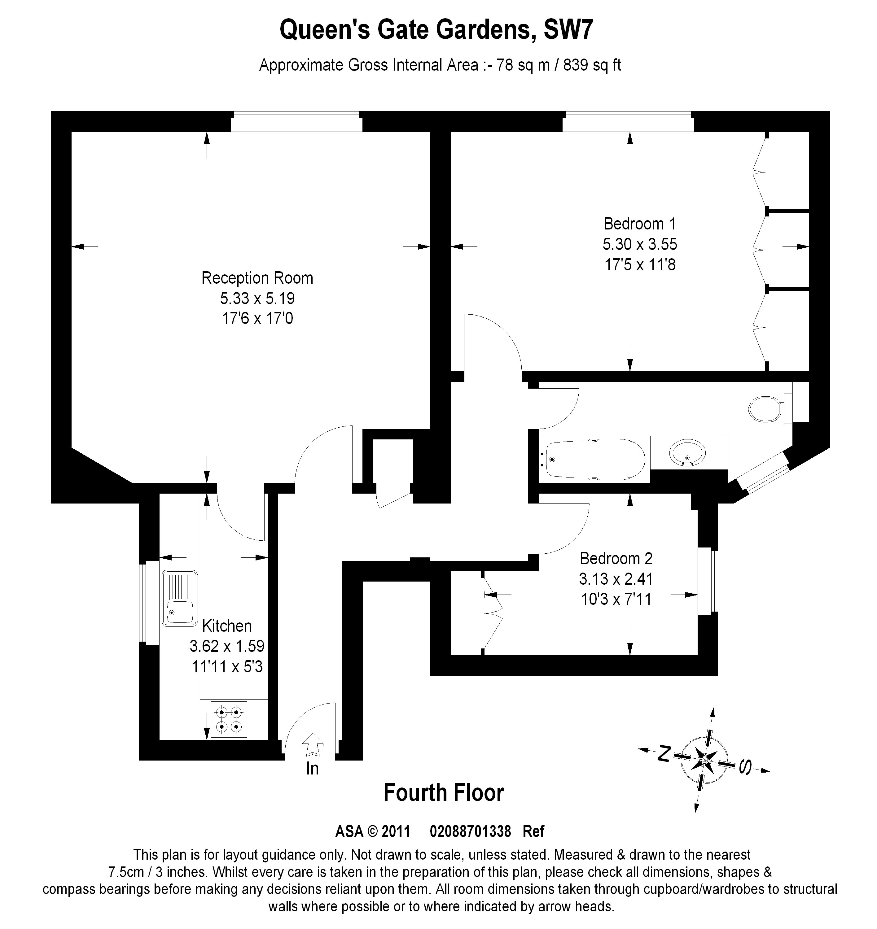 Floorplans For Queen's Gate Gardens, London